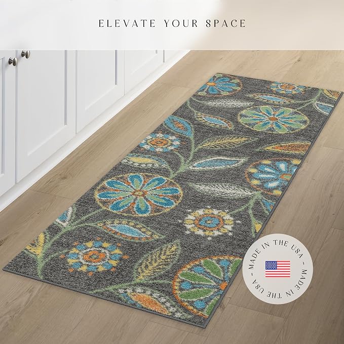 Maples Rugs Reggie Floral Runner Rug - Image 3