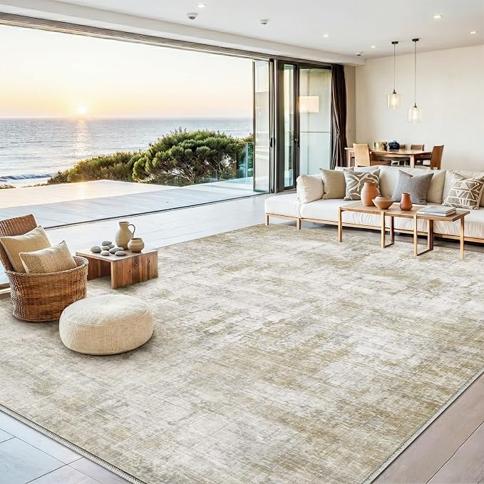 6x9 Area Rugs Washable Living Room Rug-No Slip Soft Carpets Modern Abstract by Unknown