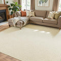 Faux Jute Area Rug 5'x7', Washable & Non-Slip, No Odor. Farmhouse Boho Style by Unknown