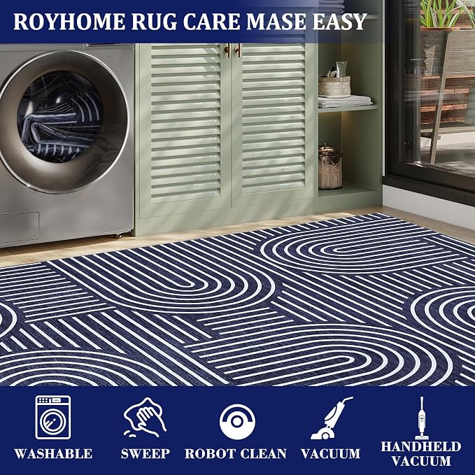ROYHOME Modern Rug 2.5x10 Runners - Image 7
