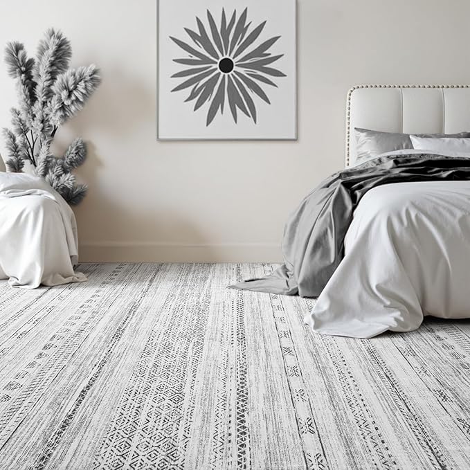 8x10 Area Rugs for Living Room Machine Washable Rug Distressed Indoor Carpet - Image 4