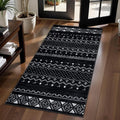 SERISSA 2x4 Rugs for Entryway, Washable Non-Slip Kitchen Runner Rug Small Black by SERISSAHomeDecorCollection