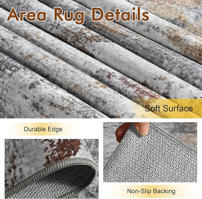 8x10 Ft Large Abstract Area Rugs - Image 6