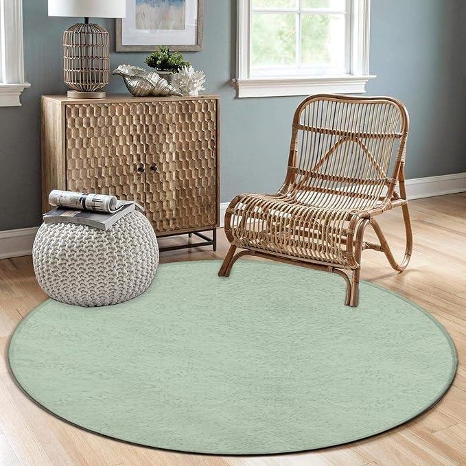 Large Round Area Rug Home Decor Modern Bathroom Rug Kitchen Office Circle Rug - Image 3