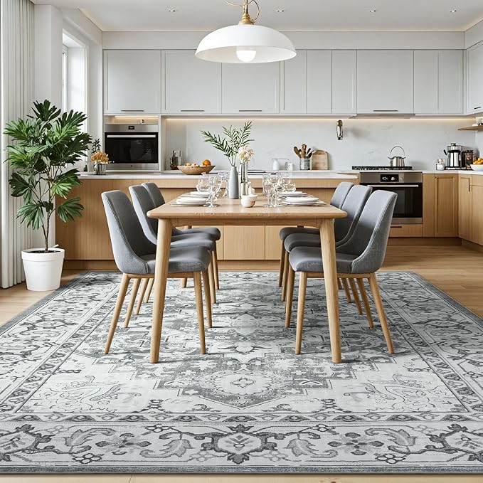 Lessymo Area Rugs 9x12 Living Room- Large Area Rug Machine Washable Area Rug - Image 3