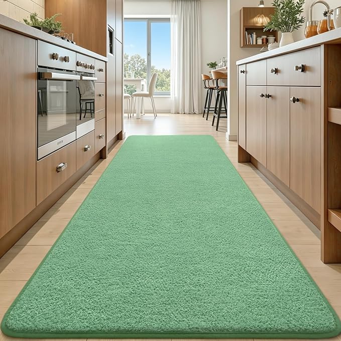 Keeko 2x6 Sage Green Area Rugs for Bedroom, Soft Modern Living Room Rug Indoor - Image 10