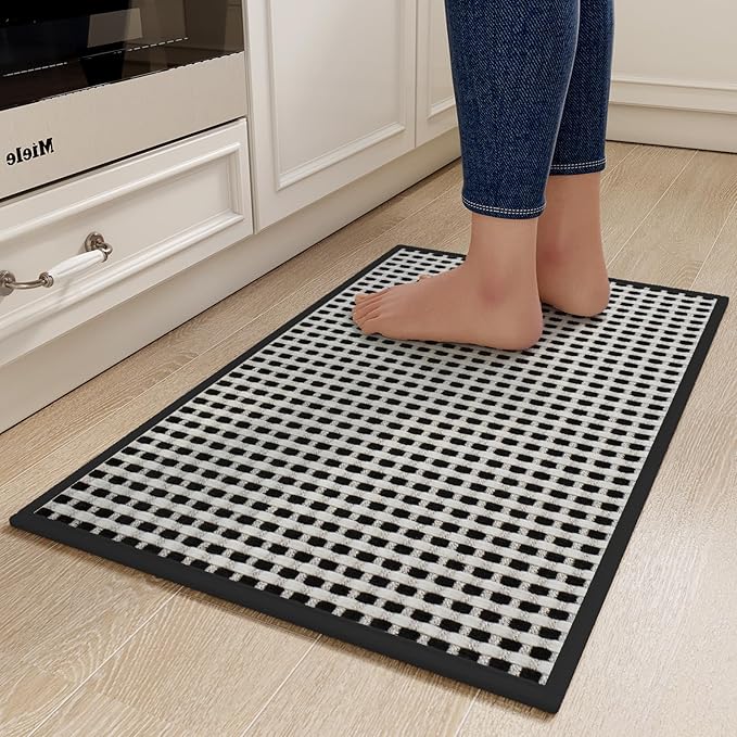 YDKGL Kitchen Mats for Floor, Super Absorbent Kitchen Rugs Non Slip Washable by YDKGL