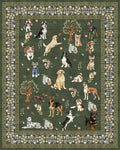 Dogs Area Rugs 5x7, Rug for Bedroom Ultra-Thin Soft, Non-Slip Washable Rugs by WelcometoBabovid
