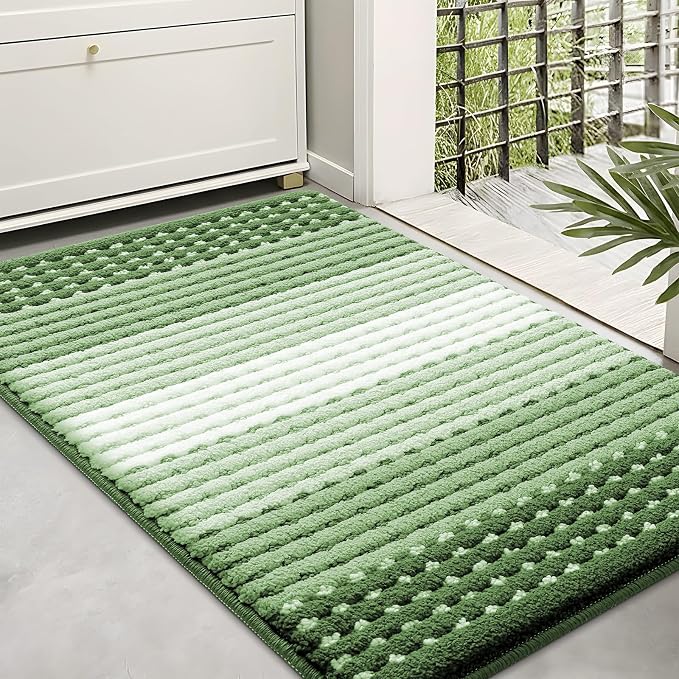 Kitinjoy Indoor Outdoor Door Mat, 36x24 Non-Slip Absorbent Dirt Trapper by Kitinjoy