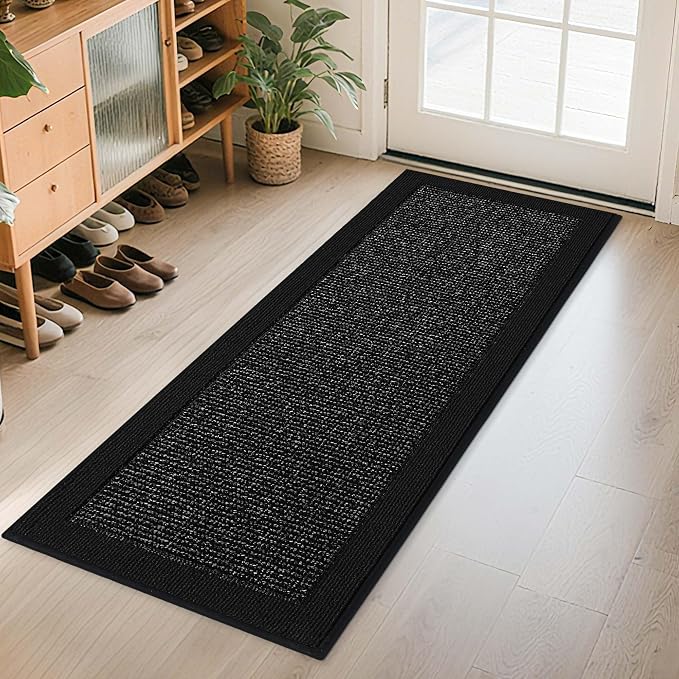 BEQHAUSE Indoor Door Mat 24" x 60", Dirt Trapper Door Mats Non-Slip Entryway by BEQHAUSE