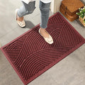 HIYARD Sturdy Front Door Mat, Absorbent Muddy Dirt Resist Welcome Door Mats by HIYARD