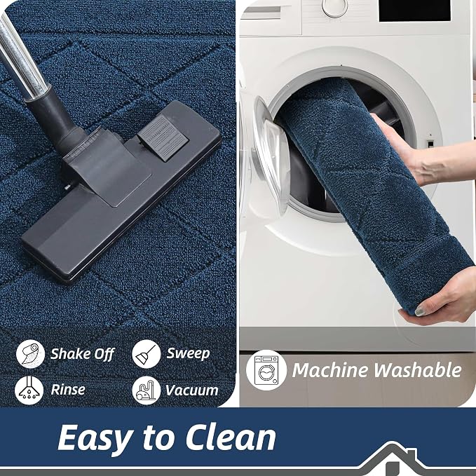BEQHAUSE Dirt Trapper Door Mat 20" x 32", Doormat Non-Slip Entryway Rugs - Image 6