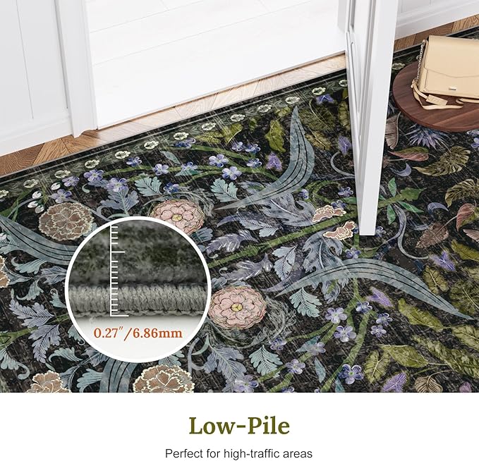 AMTOVO 2.7x8 Runner Rug for Hallway, Washable Non-Slip Long Kitchen Carpet - Image 8