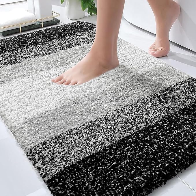 OLANLY Bathroom Rugs Mat 30x20, Extra Soft Absorbent Microfiber Bath Rugs by OLANLY