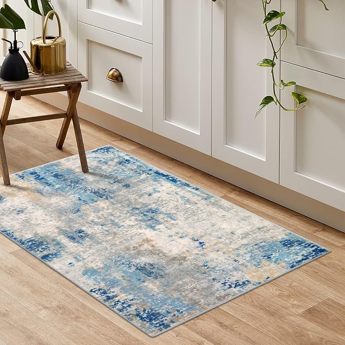 Lahome Modern Abstract Kitchen Rug - Image 8