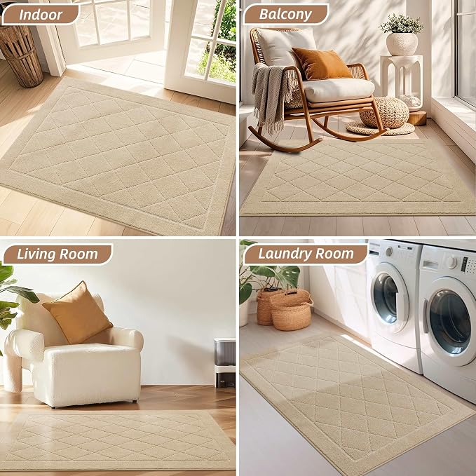 BEQHAUSE Dirt Trapper Door Mat 36" x 60", Doormat Non-Slip Entryway Rugs - Image 8