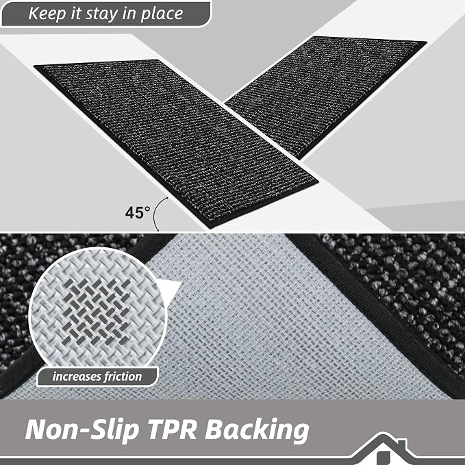 BEQHAUSE Dirt Trapper Door Mat 20" x 32", Non-Slip Washable Doormats Entrance - Image 6