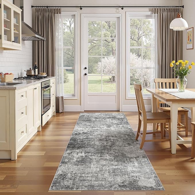 DMOYEST 3x12 Washable Runner Rug, Non Slip Low Pile Carpet Runner - Image 3