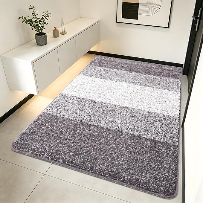 Kitinjoy Indoor Outdoor Door Mat, 70x35 Non-Slip Absorbent Dirt Trapper by Kitinjoy