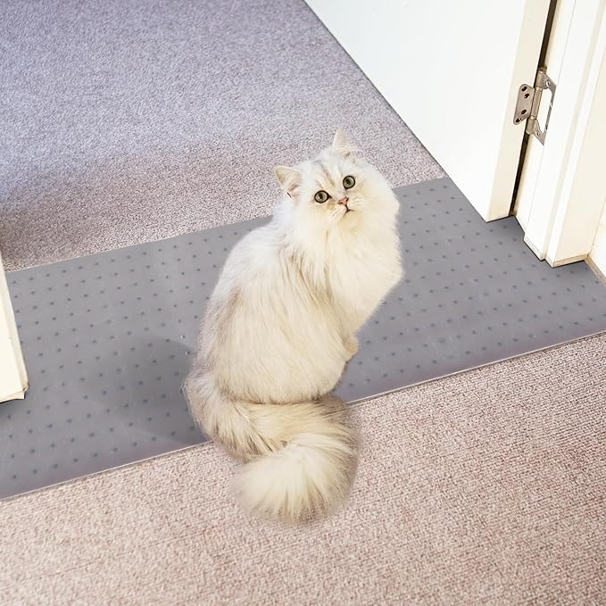 Carpet Protector for Pets Cat Carpet Protector for Doorway, Anti Scratch Under by Oroonoko