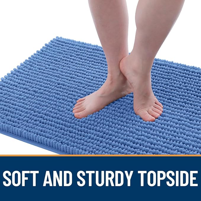 OLANLY Dog Door Mat for Muddy Paws 47x17, Ultra Absorbent Chenille Mud Doormat - Image 3
