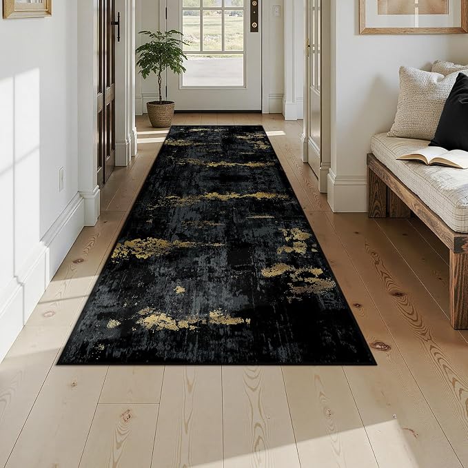 RELEANY Washable Area Rugs 3x9 Non-Slip Modern Abstract Soft - Image 7