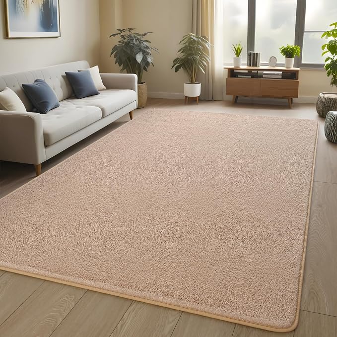 Pettop 4x6 ft Beige Area Rugs for Bedroom Living Room, Washable Memory Foam - Image 8