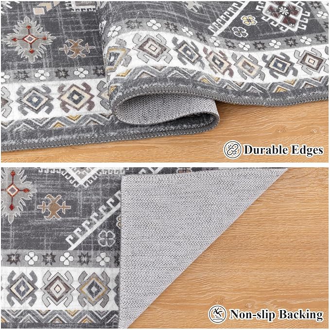 HEBE Washable Kitchen Rugs Runner 24"x72", Non Slip Hallway Runner Rug - Image 6