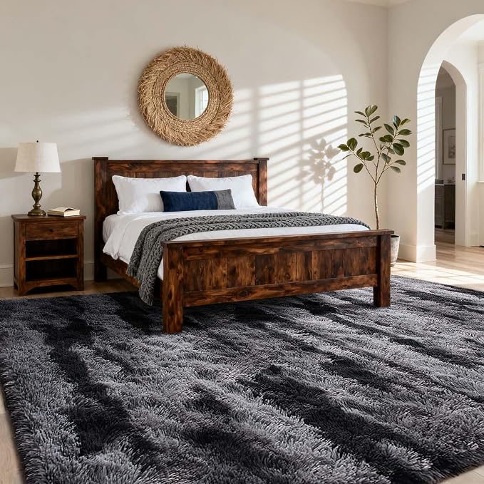 8x10 Ft Extra Large Shag Rugs for Living Room, Tie Dyed Ultra Soft Fluffy Furry - Image 3