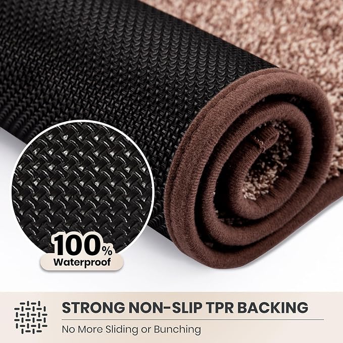 PURRUGS Dirt Trapping Door Mat 20" x 31.5", Non-Slip Machine Washable Entryway - Image 5