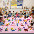 4x6 ABC Classroom Rug for Kids Playroom, Alphabet Rug by Unknown