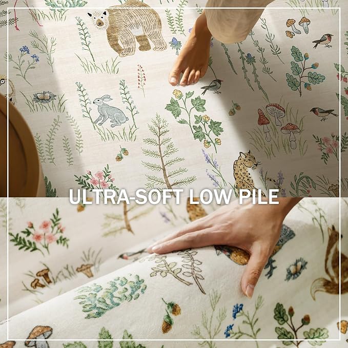 Machine Washable Kitchen Runner Rugs: 2'6"x8' Hallway Runner Non Slip Low Pile - Image 5