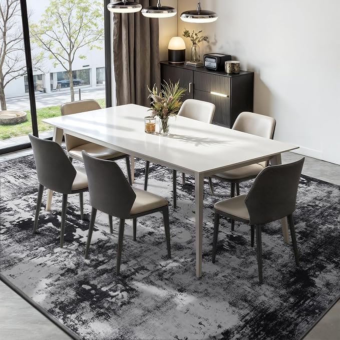 Rugflix 5x8 Area Rugs for Living Room, Washable Large Rug Stain-Resistant Low - Image 3