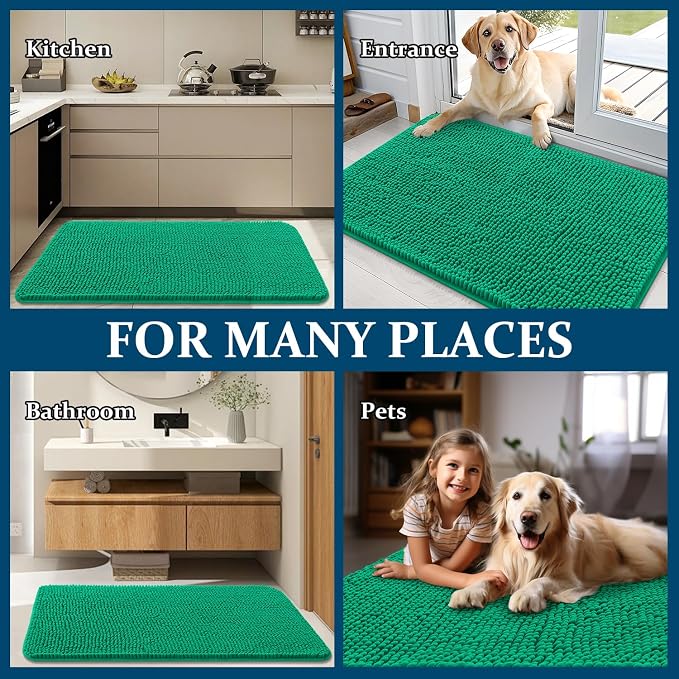 OLANLY Dog Door Mat for Muddy Paws 24x16, Absorbs Moisture and Dirt, Absorbent - Image 8