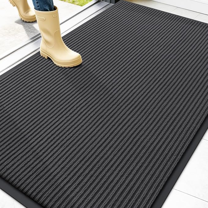 OLANLY Front Door Mat Indoor Outdoor Entrance, Waterproof Heavy Duty Doormat by OLANLY