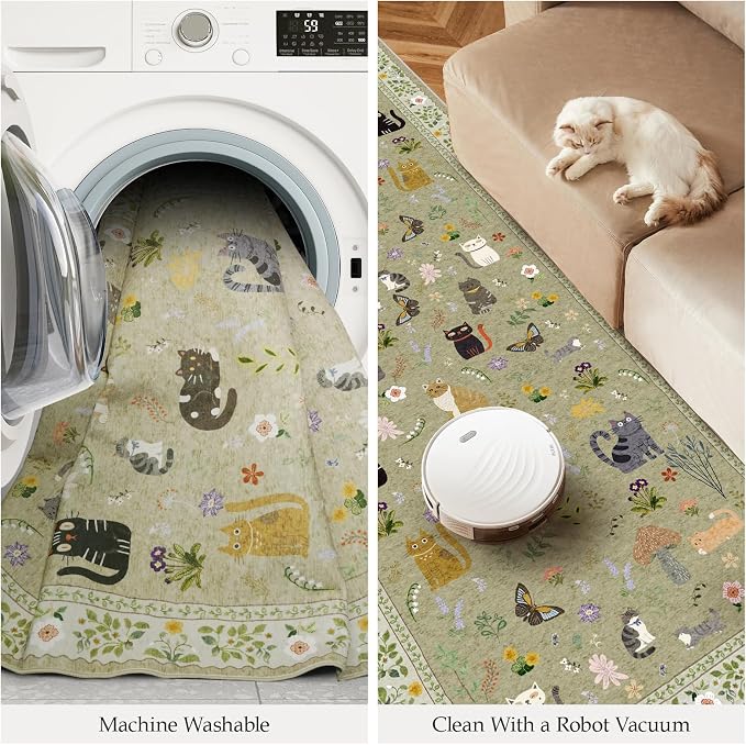 Small 2x3 Area Rugs for Entryway: Washable Kitchen Runner Rug Non Slip Soft Low - Image 7