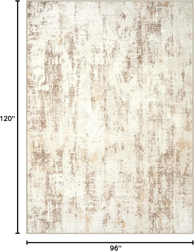 8x10 Area Rugs Washable Rug: Modern Abstract Living Room Rug Soft Anti-Skid - Image 2