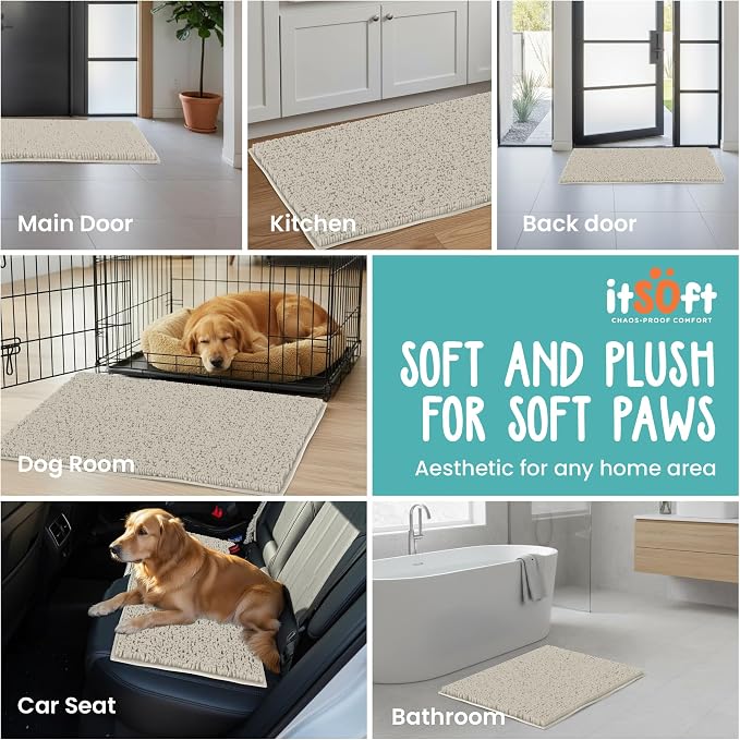 Dog Rugs for Muddy Paws 25x18 | Cleaner Mud Free Floors | Muddy Dogs Mats for - Image 6