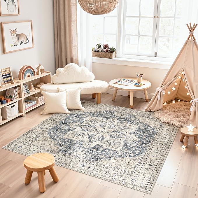 Tortania 8' Square Area Rug Living Room Rugs - Image 4