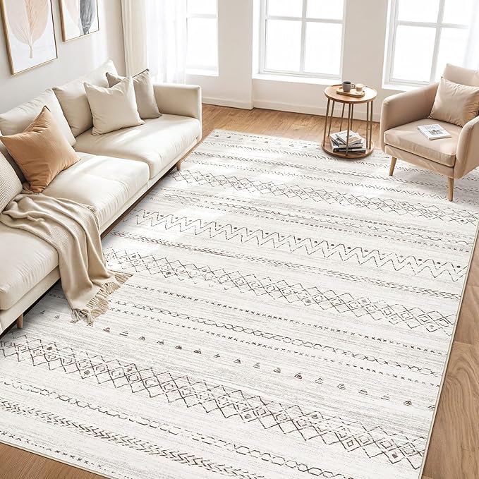 cotiled 10x14 Area Rugs Living Room Rug: Washable Boho Rugs - Image 6