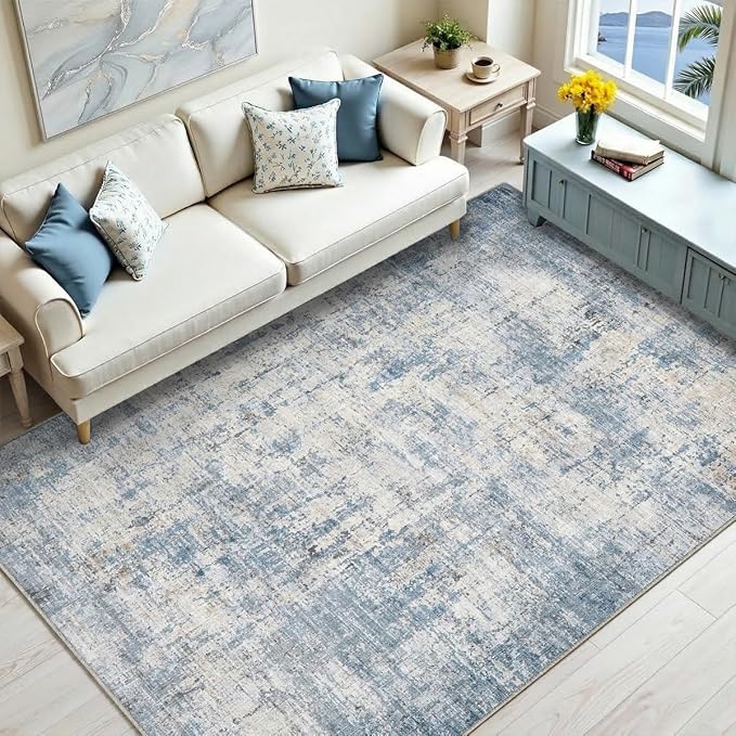 5x7 Area Rugs Washable Living Room Rug-No Slip Soft Carpets Modern Abstract - Image 8