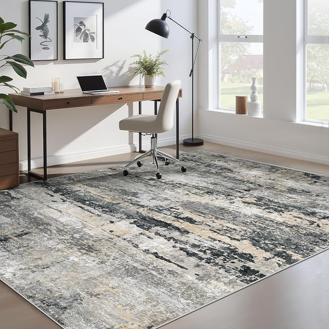 pmtsns Area Rugs 5x7 for Living Room: Washable Rug Modern Abstract Neutral Soft - Image 7