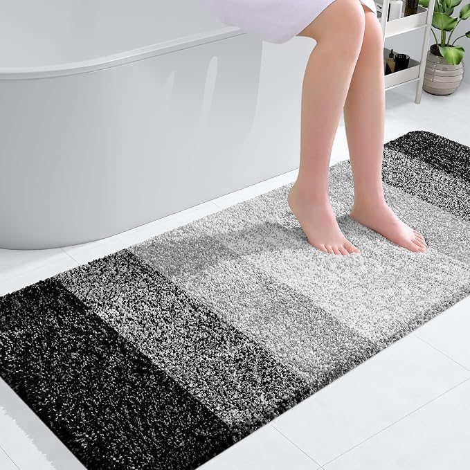 OLANLY Large Bathroom Rugs Mat 50x30, Extra Soft Absorbent Microfiber Bath Rugs by OLANLY