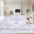 XLUEZ Area Rug 9x12 Living Room Rug, Machine Washable Vintage Distressed by XLUEZ