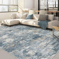 Nakagishi 9x12 Area Rugs Living Room: Washable Abstract Large Neutral Soft Rug by NakagishiAreaRug