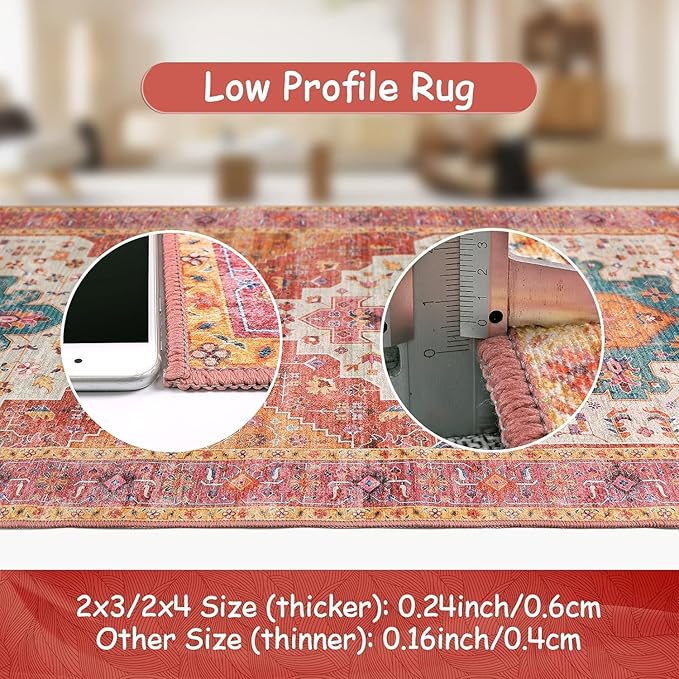 Moynesa Ultra-Thin Washable 10x14 Area Rugs - Image 5