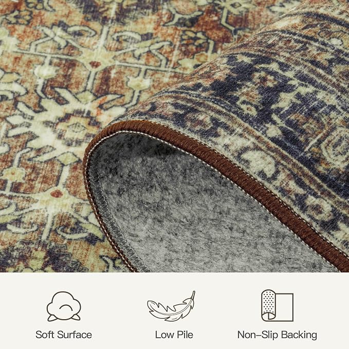 Lofus 3x5 Area Rug for Entryway, Washablee Soft Rugs for Bedroom, Living Room - Image 7
