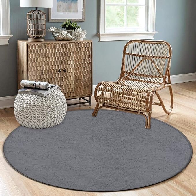 Large Round Area Rug Home Decor Modern Bathroom Rug Kitchen Office Circle Rug - Image 3