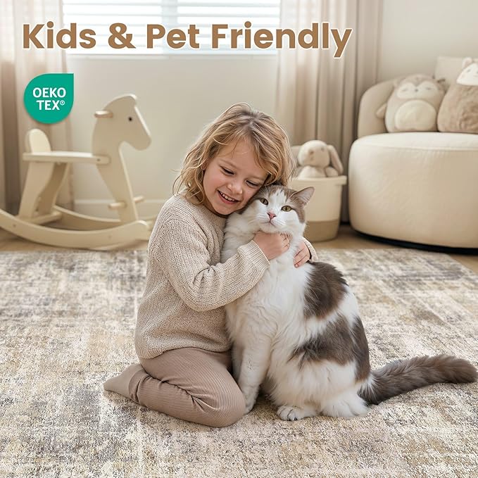 cotiled Washable 6x9 Area Rug for Living Room - Image 4