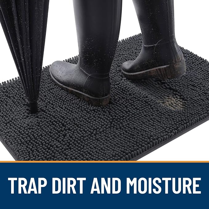OLANLY Dog Door Mat for Muddy Paws 59x35, Absorbs Moisture and Dirt, Absorbent - Image 2
